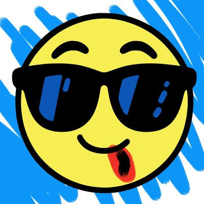 emoji with sunglasses