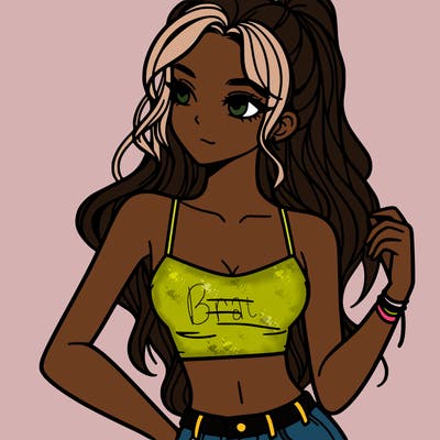 girl in crop top