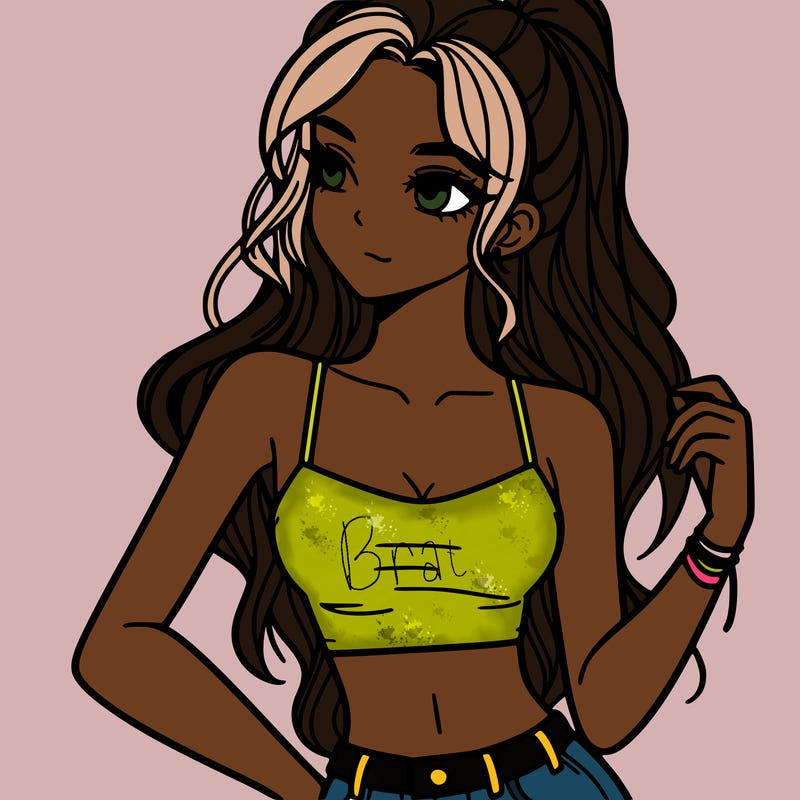 girl in crop top