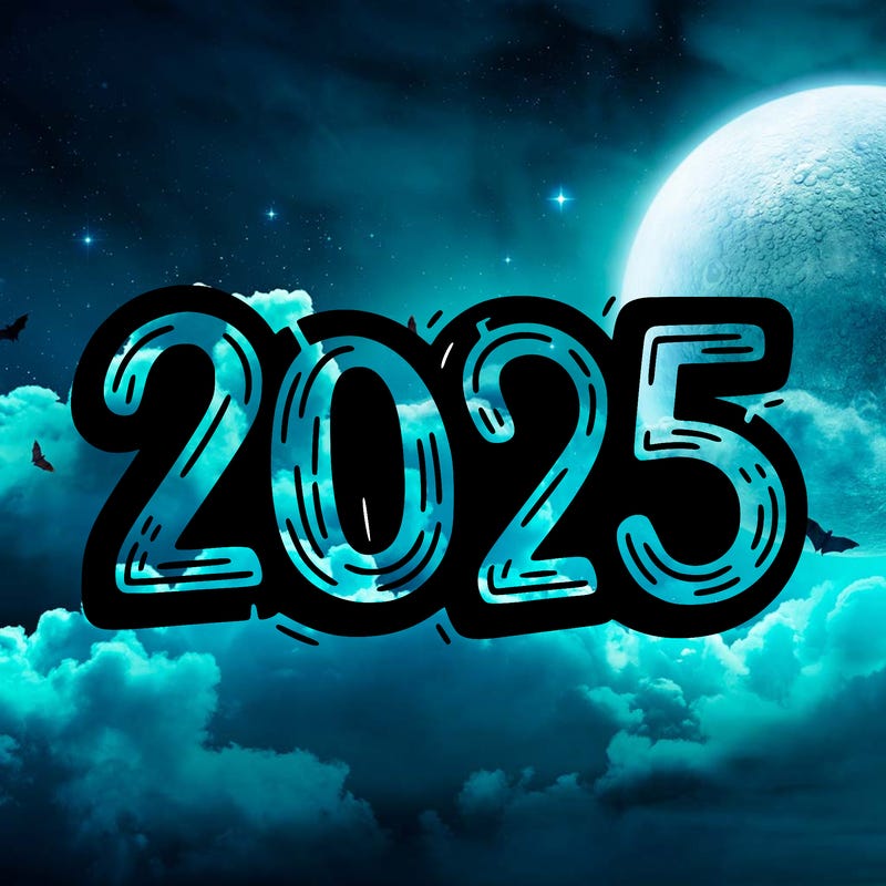 one line scrawled numbers sketch design “2025”