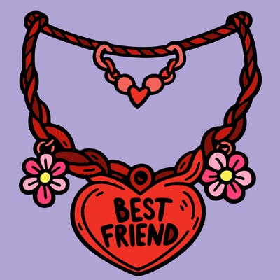 best friend necklace