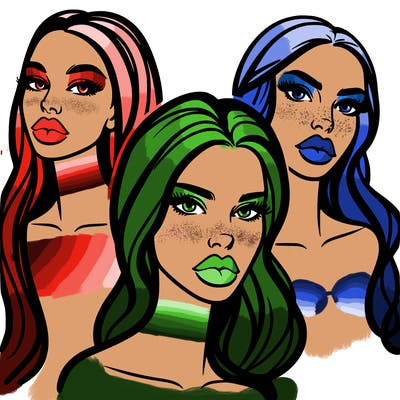 women with big lips