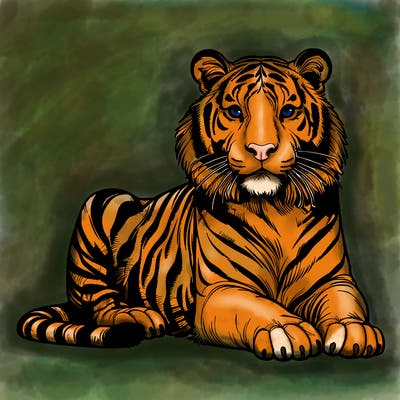 realistic tiger