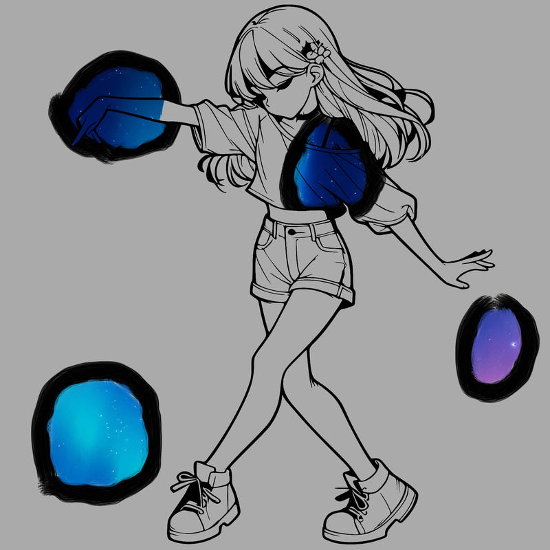 realistic girl danceing