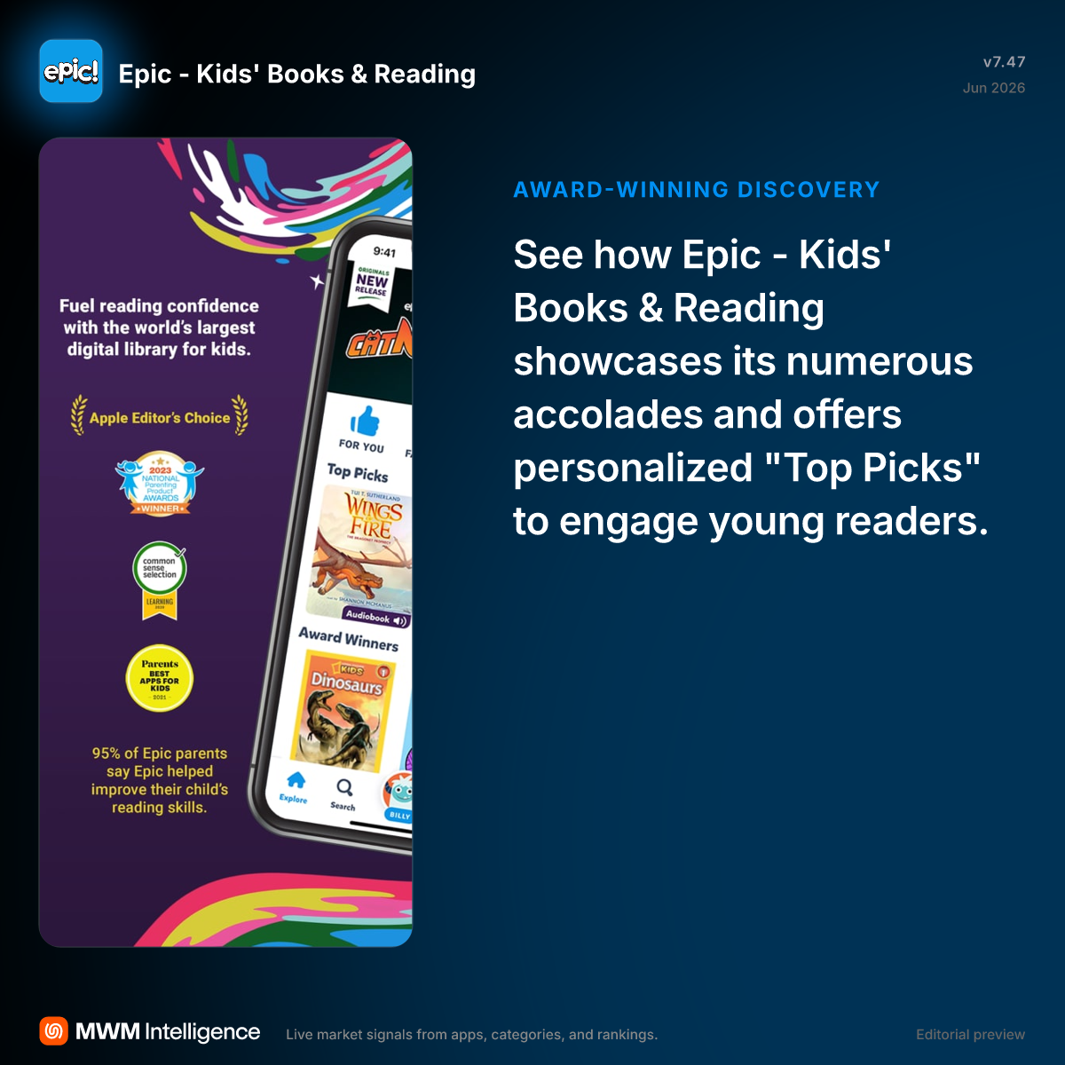 Epic - Kids' Books & Reading - Education App | MWM