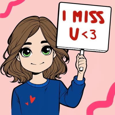 realistic girl holding up a sign