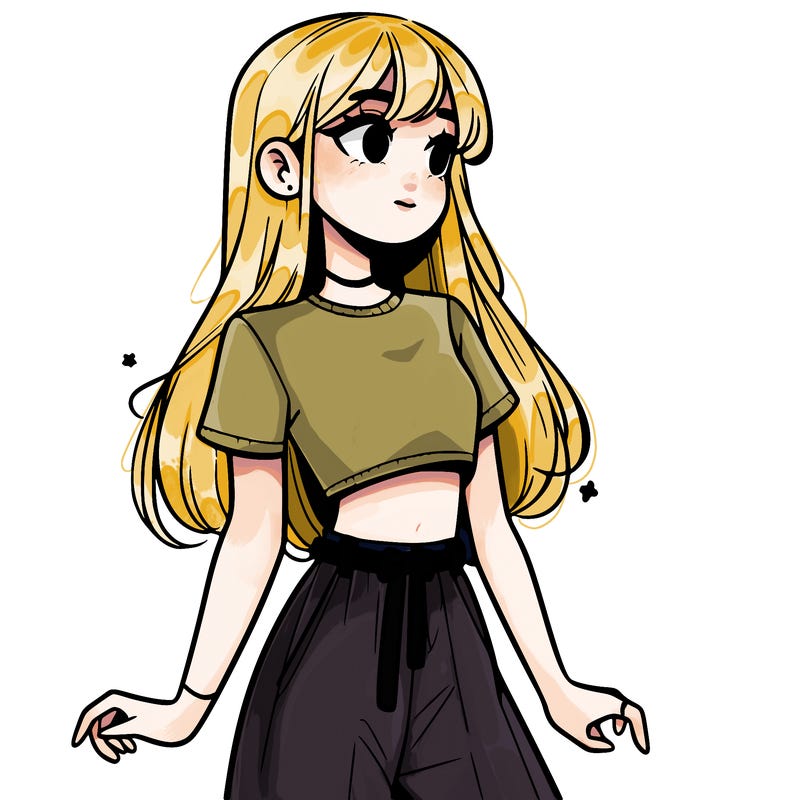 girl in a cute crop top