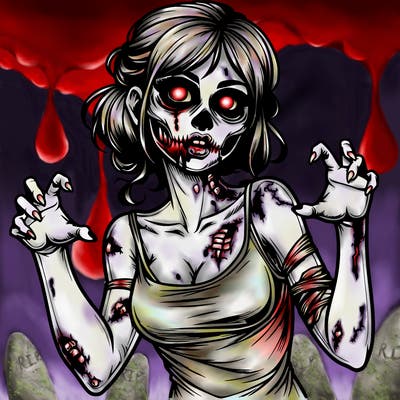 realistic zombie girl