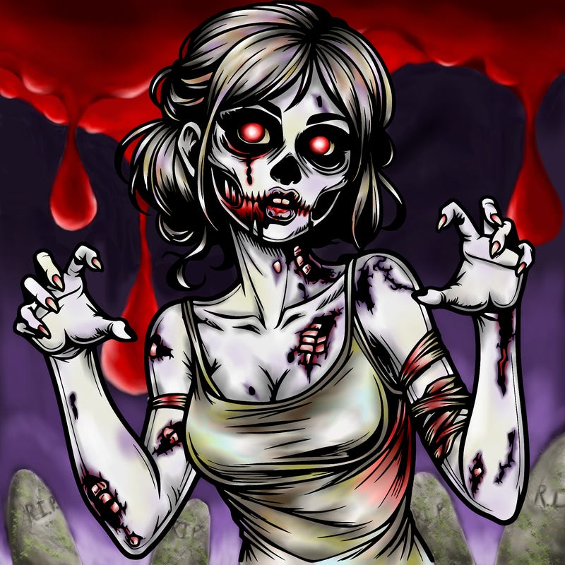 realistic zombie girl