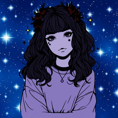 aesthetic girl realistic