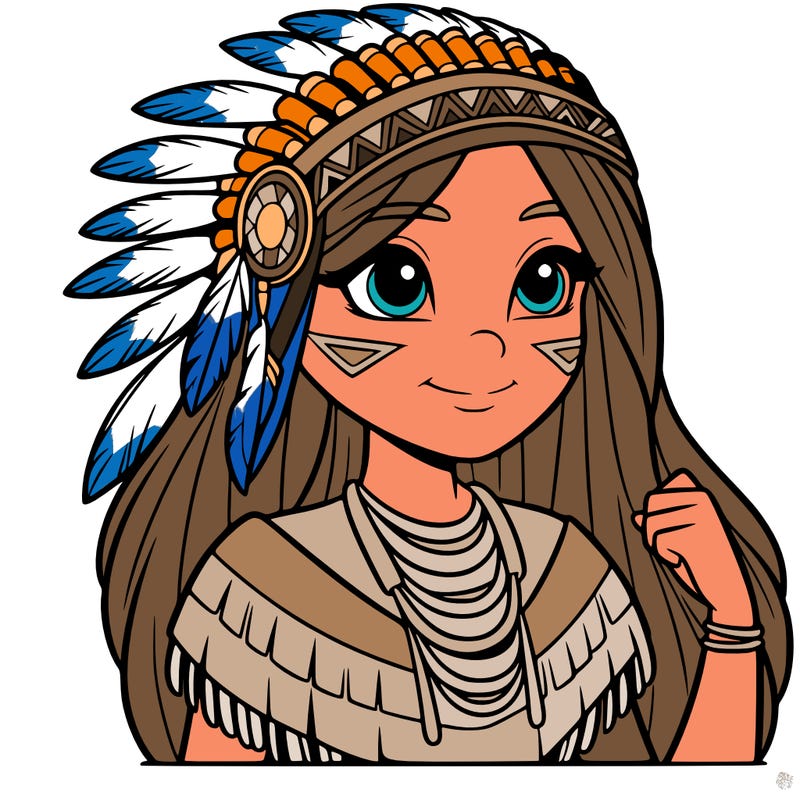 native american teen age girl