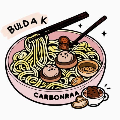 buldak carbonora noodles