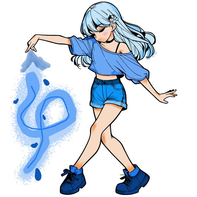 realistic girl danceing