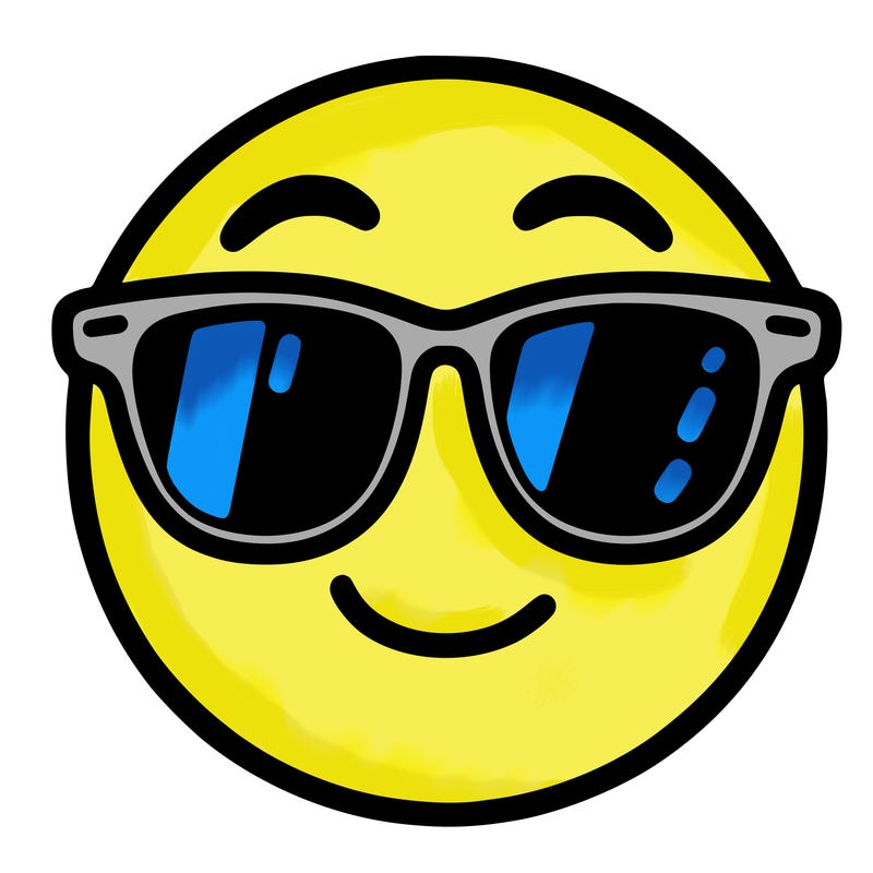emoji with sunglasses