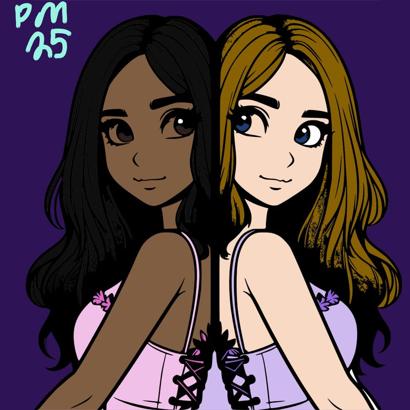 a realistic girl split