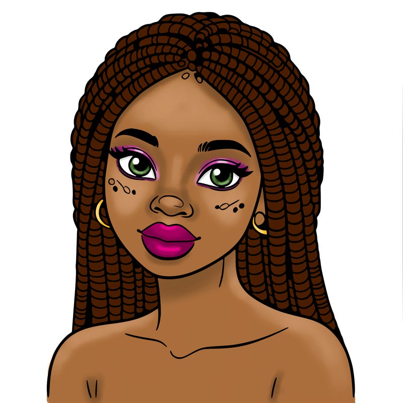 african woman with fulani braids