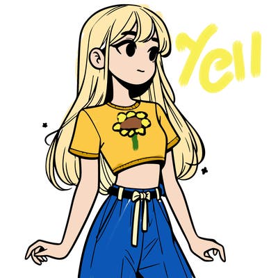 girl in a cute crop top