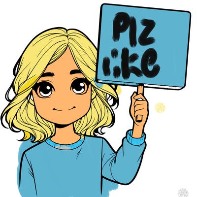 realistic girl holding up a sign