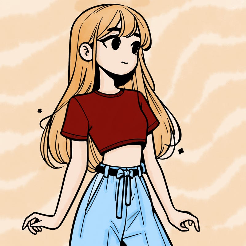 girl in a cute crop top