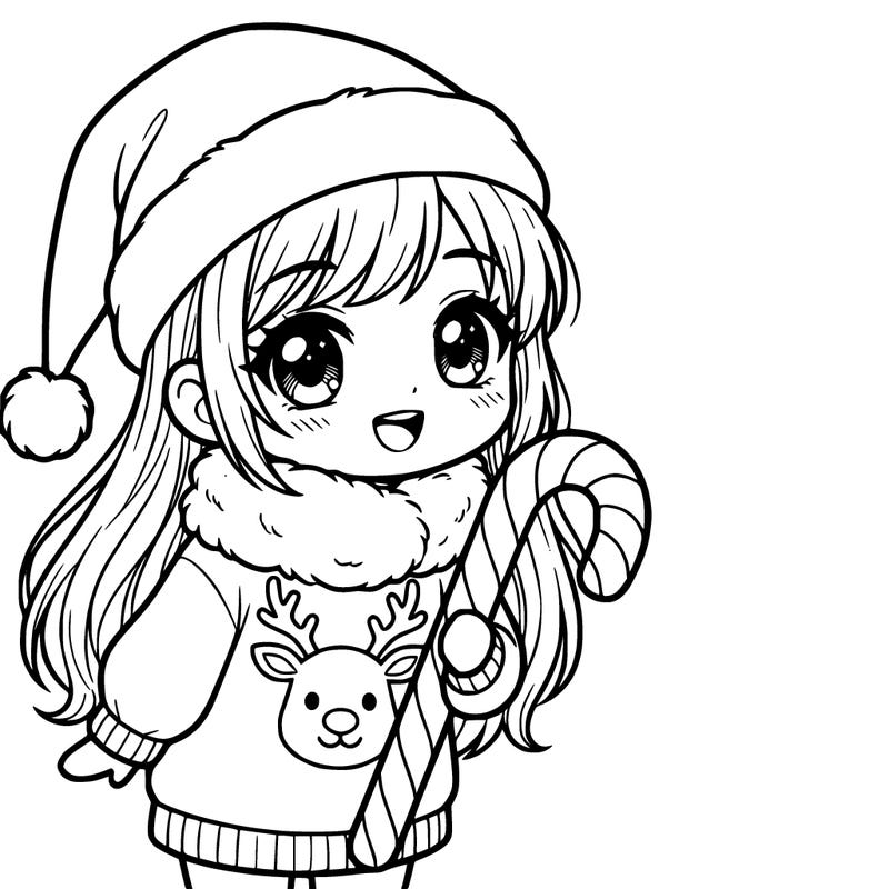 christmas girl meeega cute manga