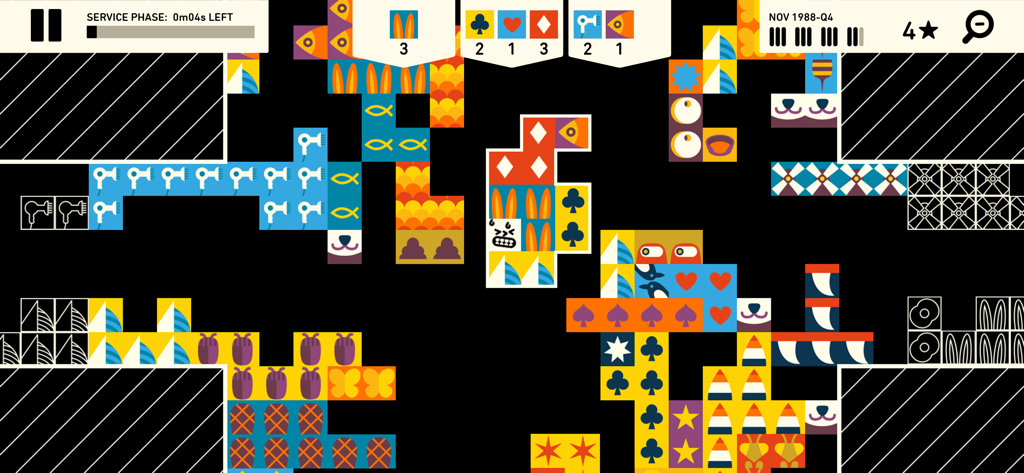 Wilmot's Warehouse - A warehouse management screen from Wilmots Warehouse showing various colorful product icons organized into groups