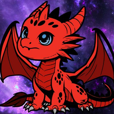 fierce baby night dragon