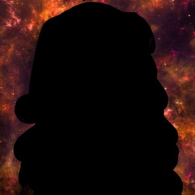 realistic girl in santa hat