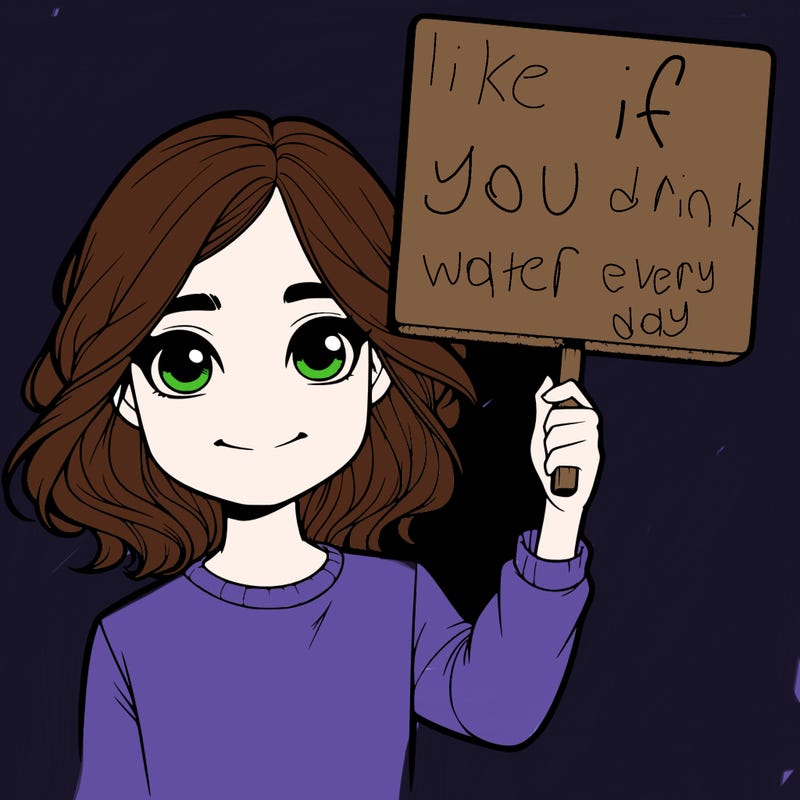 realistic girl holding up a sign