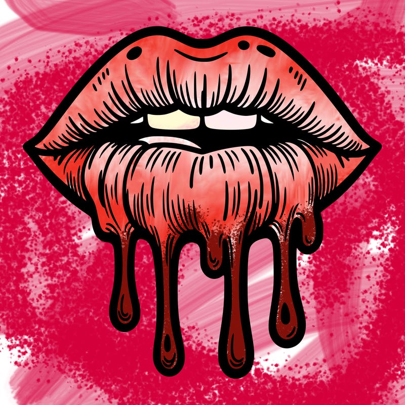 dripping lips
