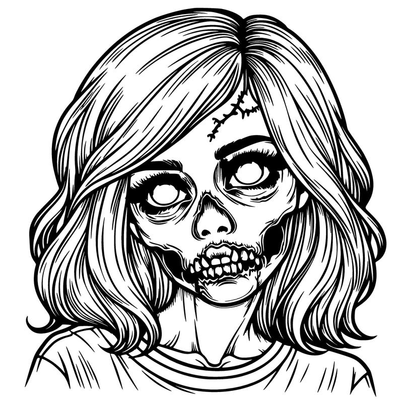 realistic zombie girl