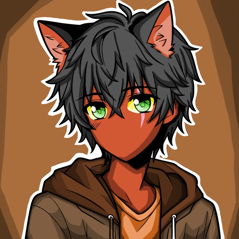 anime manga boy with cat ears