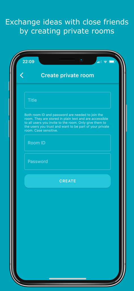 Morse Chat: Chat in Morse Code - Interface for creating a secure private chat room in the Morse Chat app