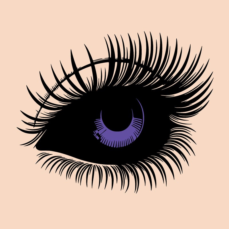 realistic eye long eylashes