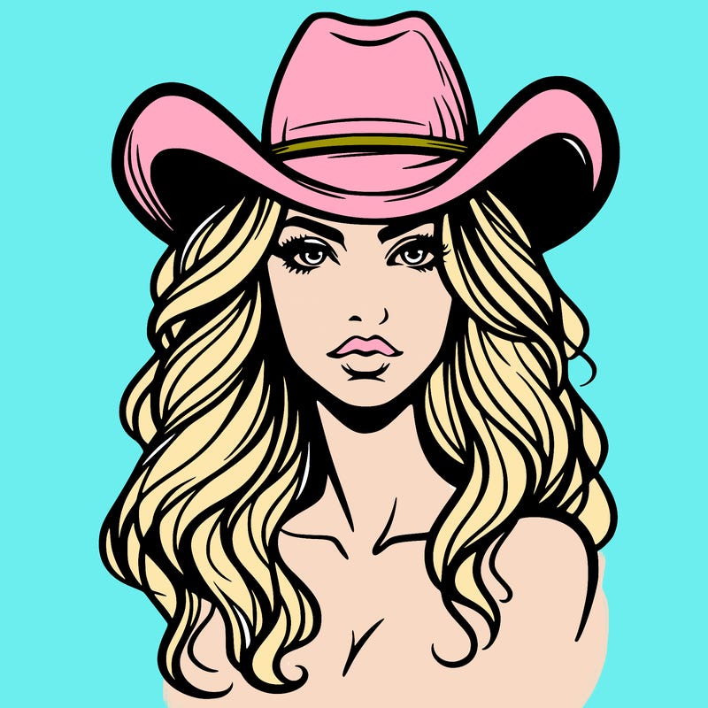 woman with cowboy hat