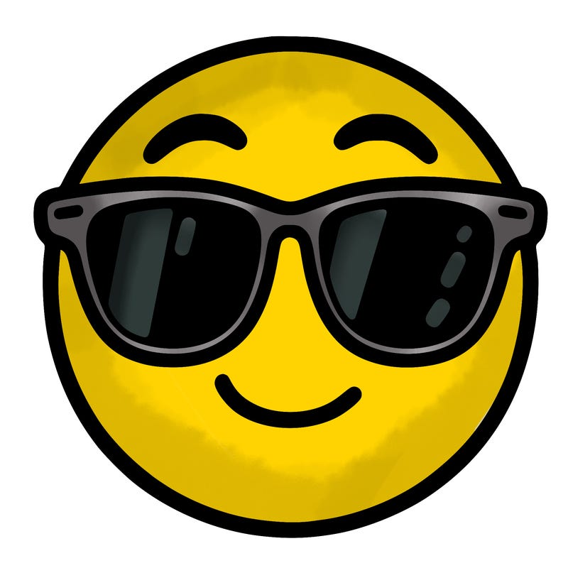 emoji with sunglasses