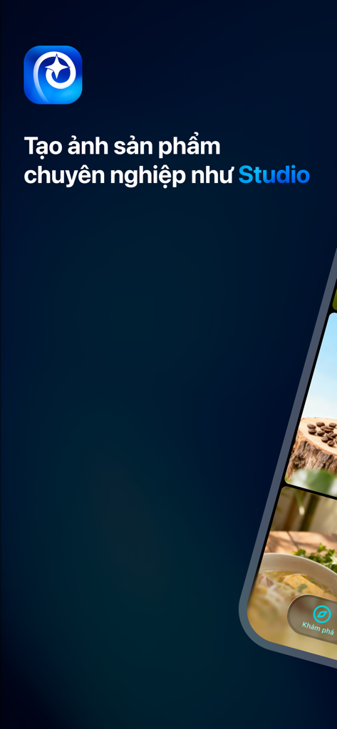 Pimi – AI Ads Maker - Interface of Pimi AI Ads Maker app showing professional studio quality product photo generation