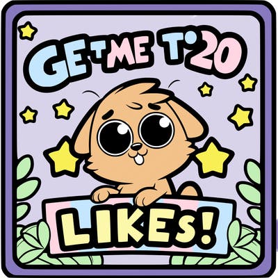 get me to 20 likes!