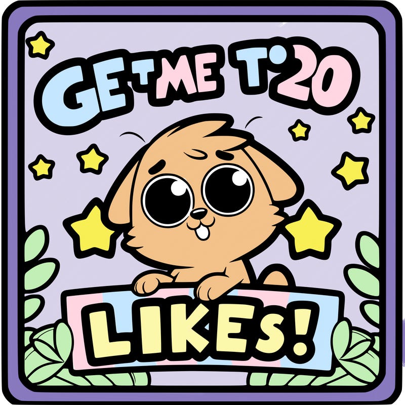 get me to 20 likes!