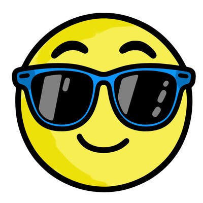 emoji with sunglasses