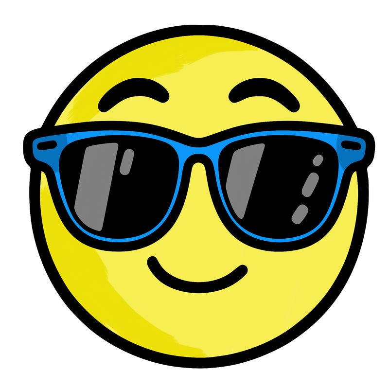 emoji with sunglasses