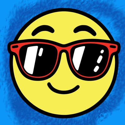 emoji with sunglasses