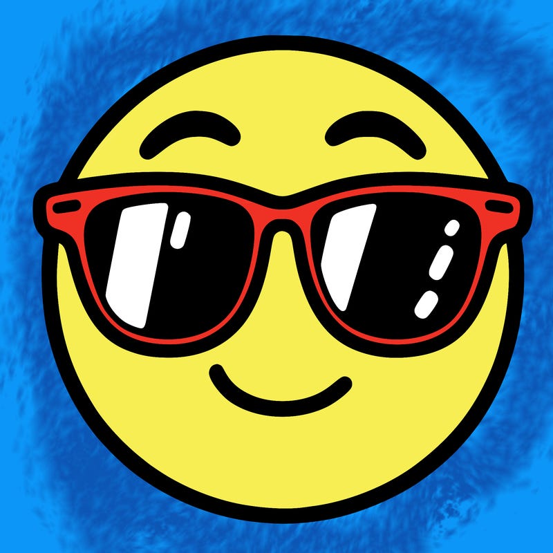 emoji with sunglasses