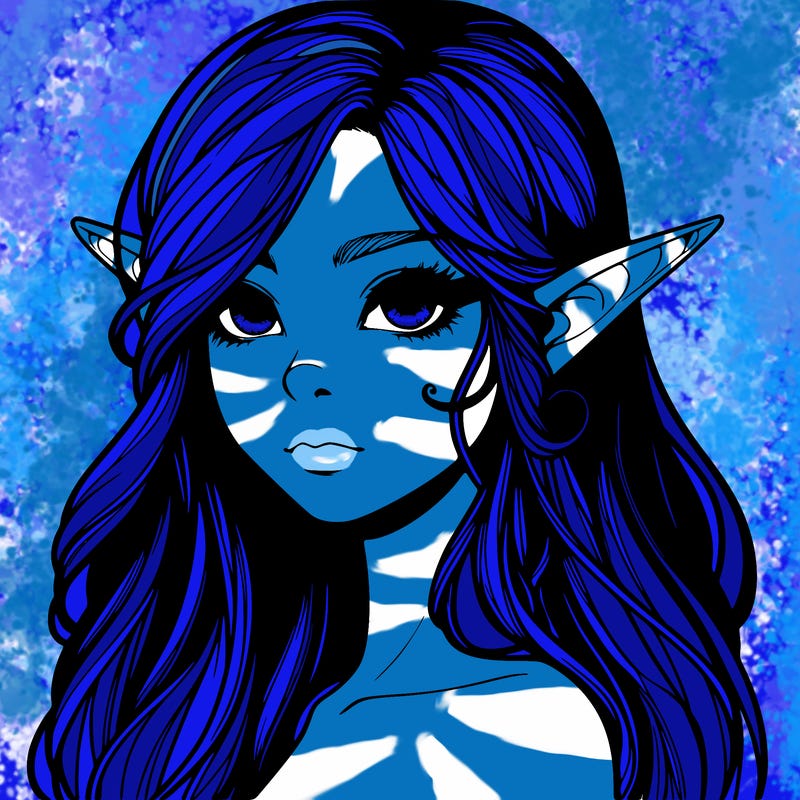 elf girl realistic dark fantasy