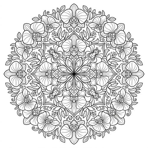 Orchid Mandalas