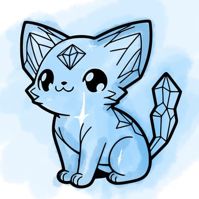 crystal kitten