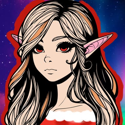 elf girl realistic dark fantasy