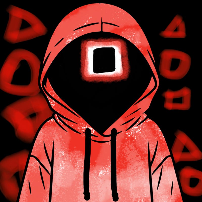 faceless girl in hoodie