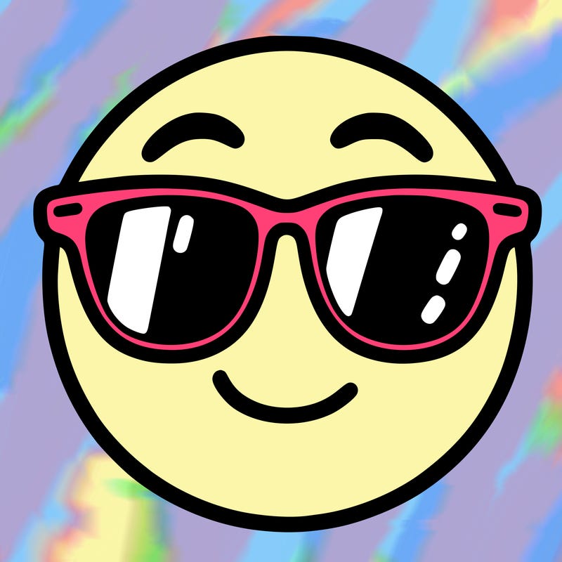 emoji with sunglasses