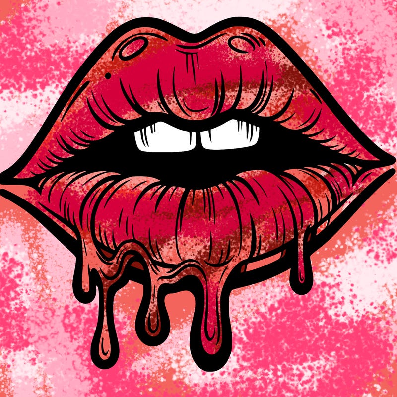 lips that look realistic and drip