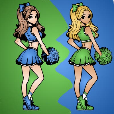 realistic cheerleader